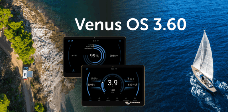 Venus OS 3.60 – Växlingspanel, båtläge och fler förbättringar