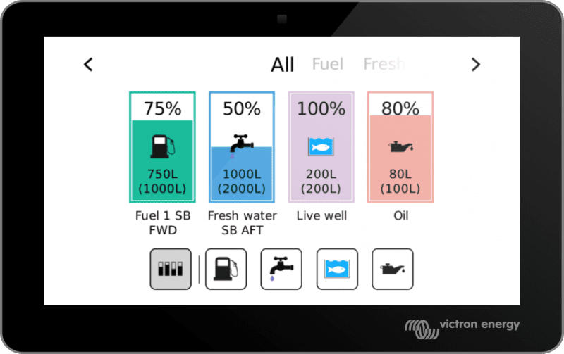 Venus OS v2.71 – new tank page and various other improvements