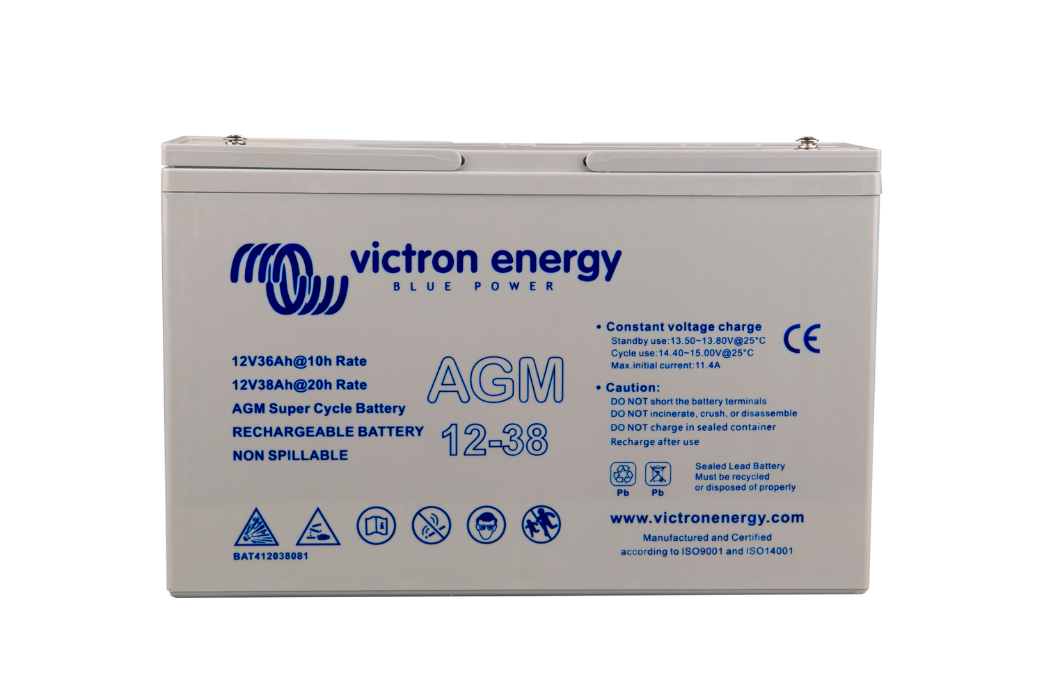Victron Energy - AGM Super Cycle Batteri 12V/25Ah (M5) - Digital Skipper