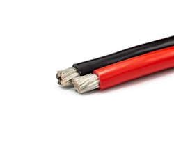 OCEANFLEX - Förtent batterikabel 25mm2, 10m, Svart