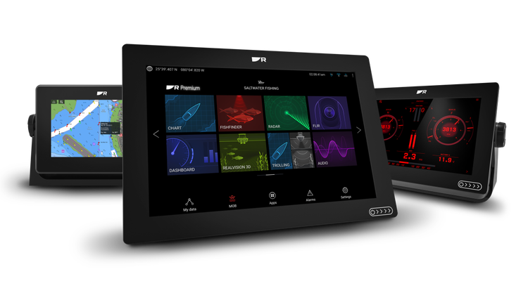 Raymarine - AXIOM+ 7 - 7'' MFD, LightHouse-sjökort för Norra Europa