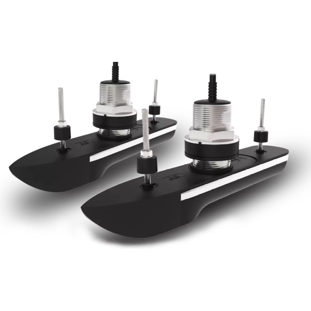 Raymarine - RVM-420 RealVision MAX, Allt-i-ett - genomskrovsgivare par i rostfritt stål 20°, 10m