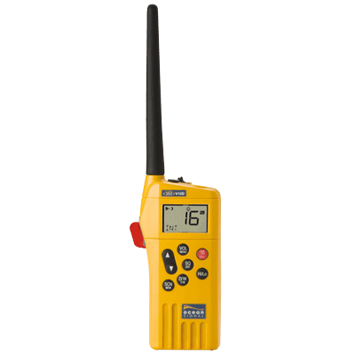 Ocean Signal 720S-00614 - SafeSea V100 GMDSS bärbar VHF-radio, 21 simplexkanaler, Li-batteri, laddbart batteri