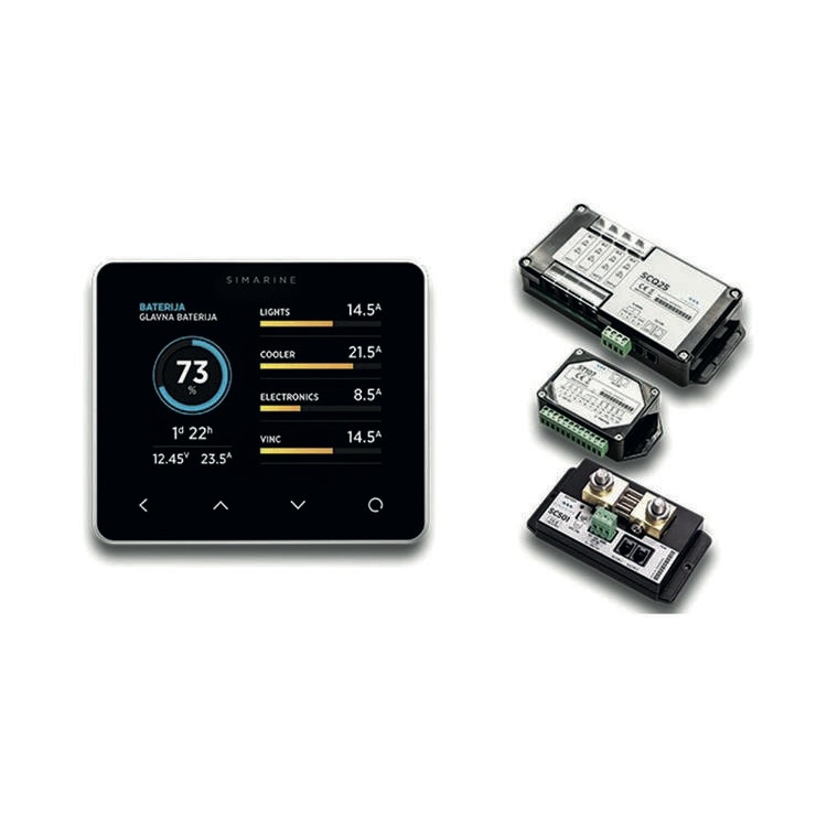  SIMARINE PCKG3SS - PICO Blue package (PICO+3). Surface mounted, silver, wifi. Including 1x SC501 shunt, 1x ST107, 1x SCQ25. Barograph.