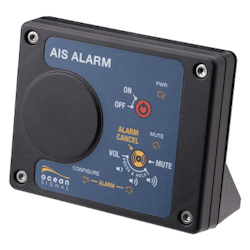  Ocean Signal 741S-02037 - AIS Alarm Box, liitetään AIS:iin NMEA 0183:n kautta, 30 yksittäistä AIS-yksikköä, ulkoiset hälyttimet