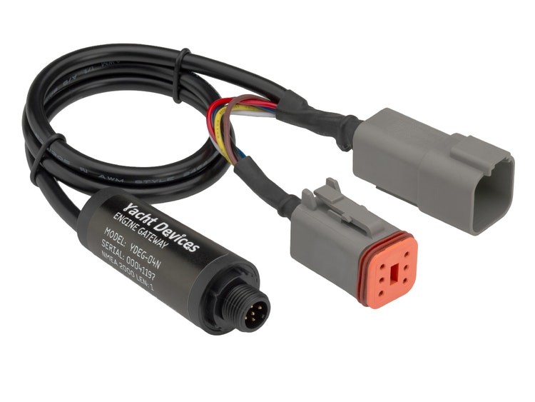 Yacht Devices YDEG-04N – Motordaten-Gateway, J1939 zu NMEA 2000. HINWEIS. Inklusive 1 deutschen Stecker. (Buchse: DEU_F-P)