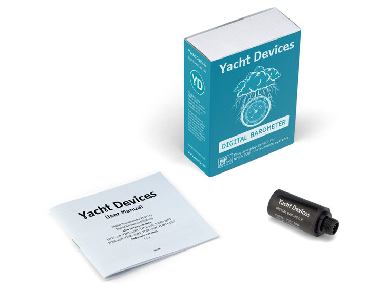 Yacht Devices YDBC-05NT - Digitaalinen barometri NMEA 2000:lle. Sisäänrakennettu pääte.