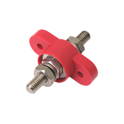  Feedthrough max 48V/250A, red. M8 (5/16 inch). Max panel thickness 9.5 mm
