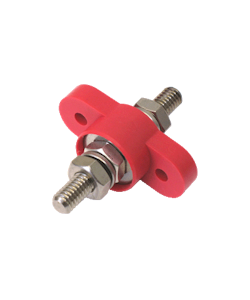  Feedthrough max 48V/250A, red. M8 (5/16 inch). Max panel thickness 9.5 mm