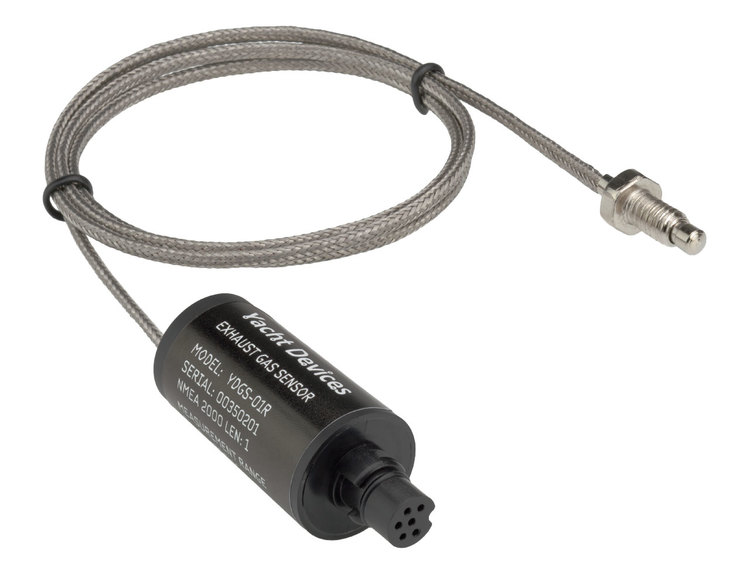  Yacht Devices YDGS-01R - Exhaust gas temperature sensor for SeaTalkNG, measures 0-800 degreesC. 90 cm cable with 1/4 inch - 20 UNC thread