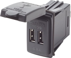 Blue Sea Systems - USB socket x 2 (black) 4.8A, Carling