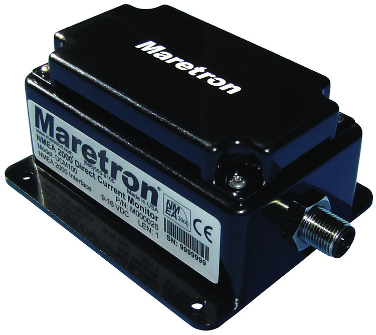 Maretron DCM100-01 - Adapter för övervakning av likströmskällor (DC). NMEA 2000, inkl 200 A shunt, TR3K och FC01