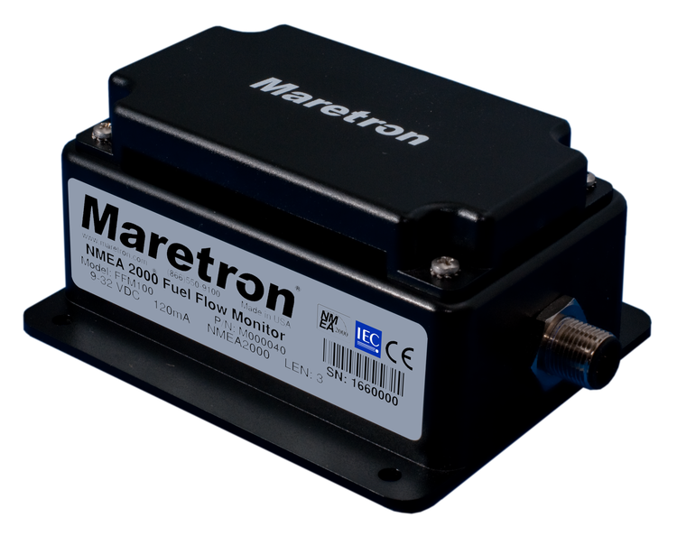 Maretron FFM100-01 – Durchflussmessmodul für Kraftstoffe oder andere Flüssigkeiten, 2 Eingänge für Durchflusssensoren, NMEA 2000