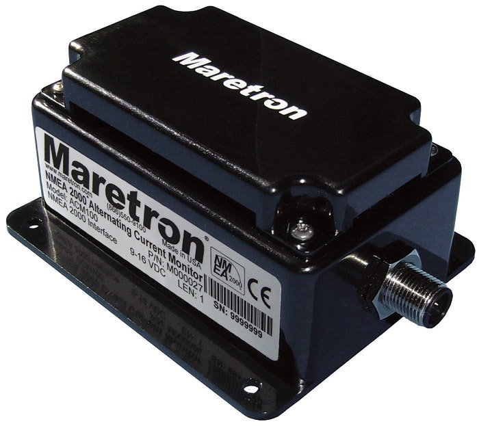  Maretron ACM100-01 - ACM100. Moduuli jopa kolmen AC-lähteen valvontaan, NMEA 2000, sis. 1 kpl 100 A shuntti
