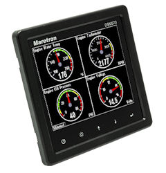 Maretron DSM570-01 - 5.7 inch bright NMEA 2000 display with alarm