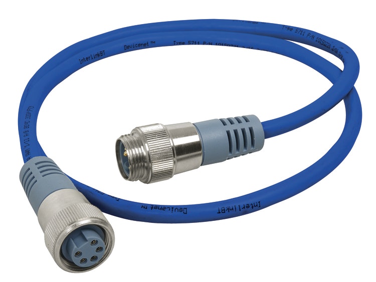 Maretron NM-NB1-NF-08.0 - MINI cable for NMEA 2000, 8.0 m Blue, female - male