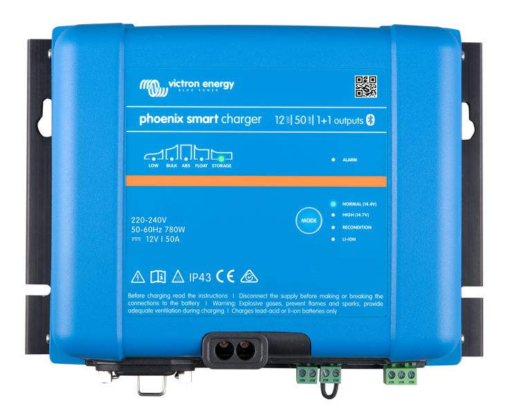 Victron Energy - Phoenix Smart IP43 Charger 12/50(1+1) 230V BT exkl kabel