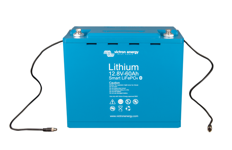 Victron Energy BAT512060410 - Lithium batteri 12,8V/60Ah, Smart Bluetooth. LxBxH: 285x132x24