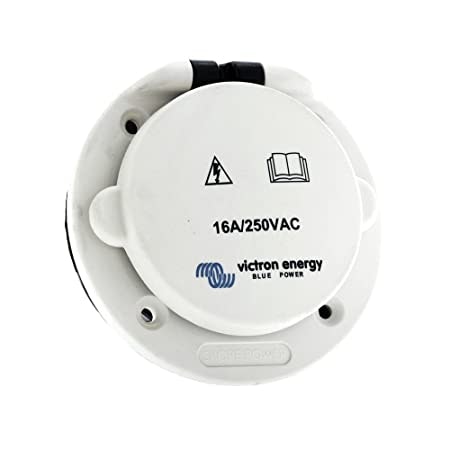 Victron Energy - Landströmsintag 16A/250V IP67, polyamidplast