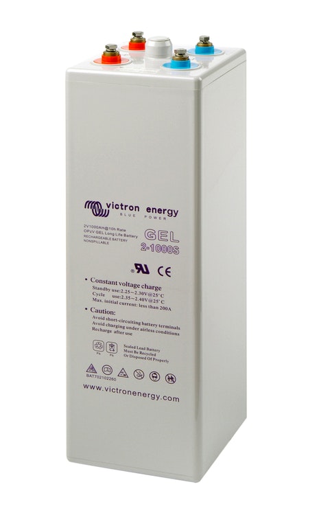  Victron Energy - GEL batteri 2V/1200 Ah, OPzV rørformet