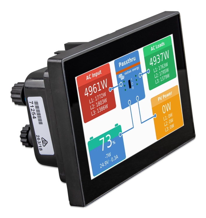 Victron Energy BPP900700100 – CANvu GX. Touchscreen mit IP67, ergänzt durch eine Anschlussbox (BPP900800100)