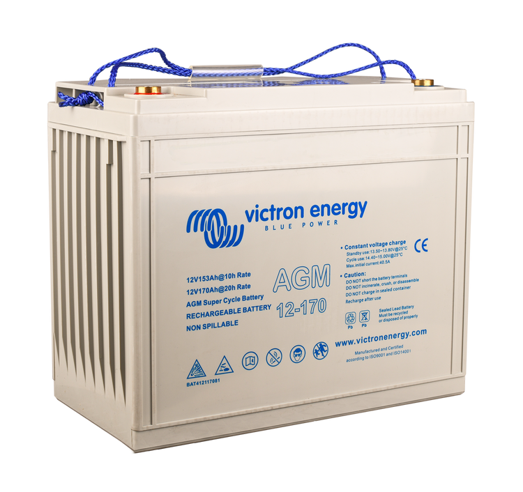  Victron Energy - AGM Super Cycle Battery 12V/170Ah CCA (SAE) 600, M8 thread