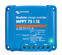 Victron Energy - BlueSolar MPPT 75/15 Solcellsregulator, utan BT