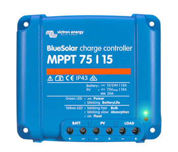 Victron Energy - BlueSolar MPPT 75/15 Solcellsregulator, utan BT