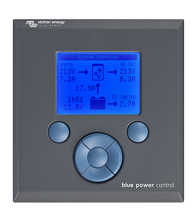 Victron Energy BPP000200110R – VE.Net Blue Power Control GX, Bedienfeld