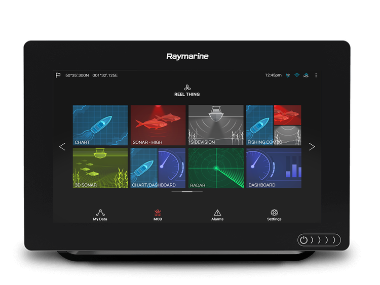 Raymarine - AXIOM 9'' MFD med integreret 600W ekkolod og RealVision 3D