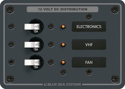 Blue Sea Systems - DC-Panel 3 Positionen, 3x15 A