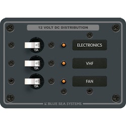 Blue Sea Systems - DC-Panel 3 Positionen, 3x15 A