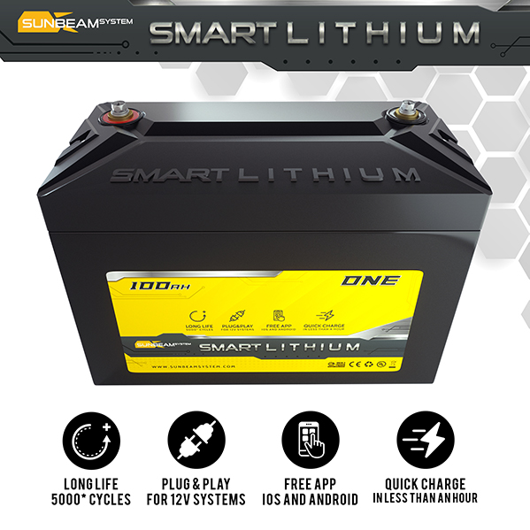 Sunbeam Systems - Smart LITHIUM One 100Ah
