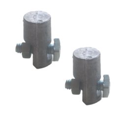 Batteripoladapter skruvplatta (M8), 2 st