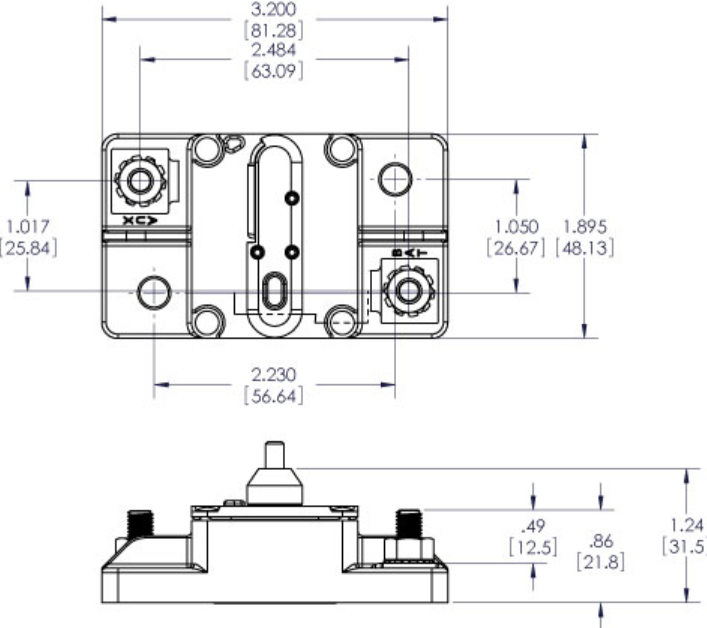 Blue Sea Systems - Circuit breaker 285 30A surface mounting (Bulk)