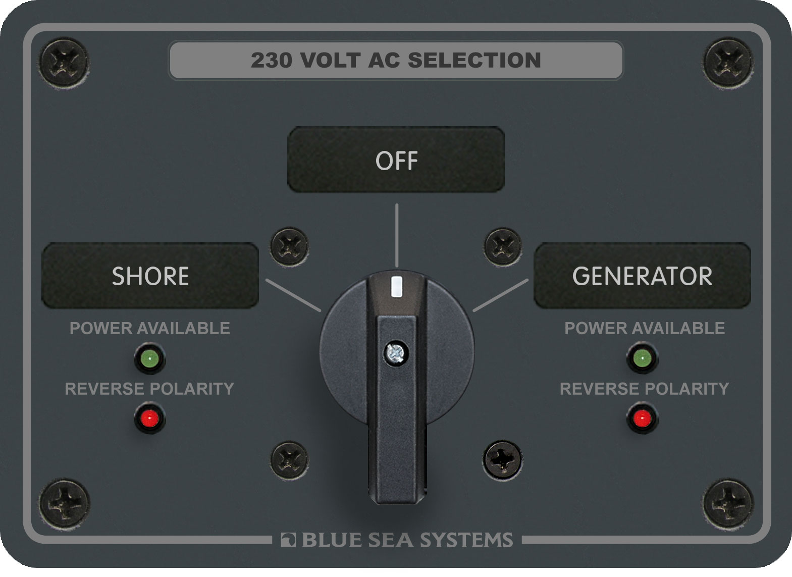 Blue Sea Systems - AC ingångspanel 1-0-2  32 A