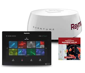 Raymarine - AXIOM 12" , RV3D, LightHouse-sjökort för Norra Europa samt  Quantum 2, Q24D inkl. 10m el och data, Radarbok