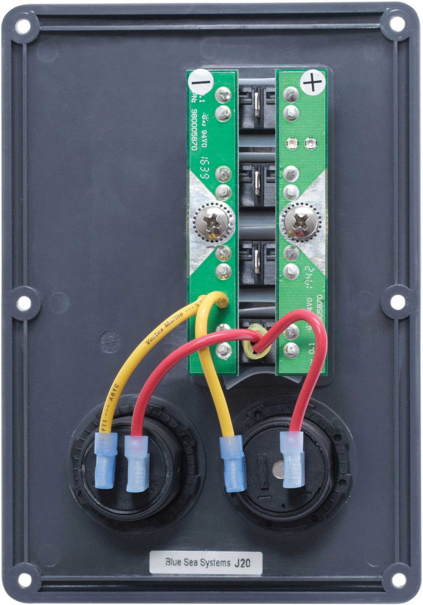  Blue Sea Systems - Water Resistant Switch Panel - Grey, 4 Positions