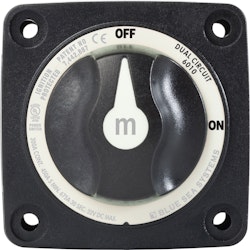 Blue Sea Systems - M-Series Mini Dual Circuit Battery Switch - musta