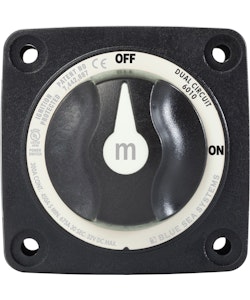 Blue Sea Systems - M-Series Mini Dual Circuit Battery Switch - Sort