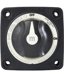 Blue Sea Systems - M-Series Mini Dual Circuit Battery Switch - Black