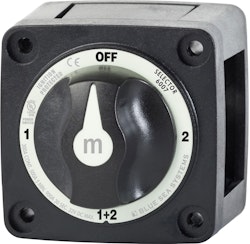 Blue Sea Systems – M-Series Mini Selector Battery Switch – musta (bulkki)
