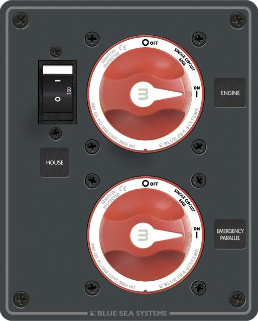 Blue Sea Systems - HB panel : 1 HB + 100 A + NB