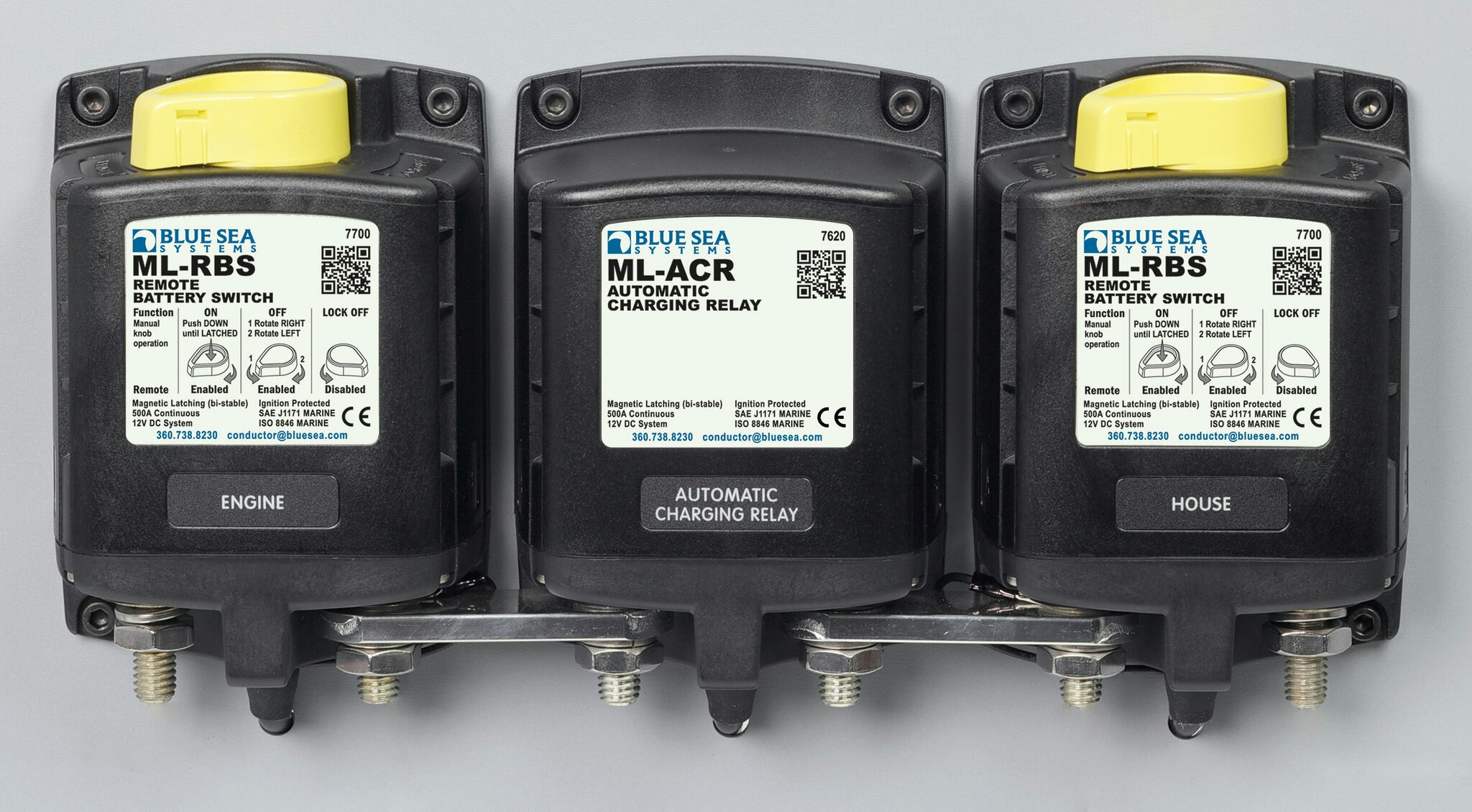 Blue Sea Systems - Switchplade med H-switch (ML) (Bulk)
