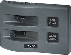 Blue Sea Systems - Kontaktpanel WD 2-polet grå