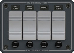 Blue Sea Systems - Contura panel, 4 pos