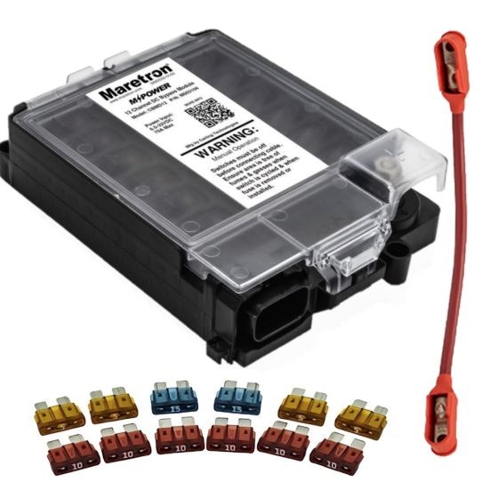 Maretron - MPower CBMD12-R, 12 kanals DC förbikopplingsmodul, inkl. säkringar och byglingskabel