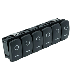 Maretron - MPower VMM6, 6-knappars digital brytarmodul, momentär, inkl. N2K-adapter