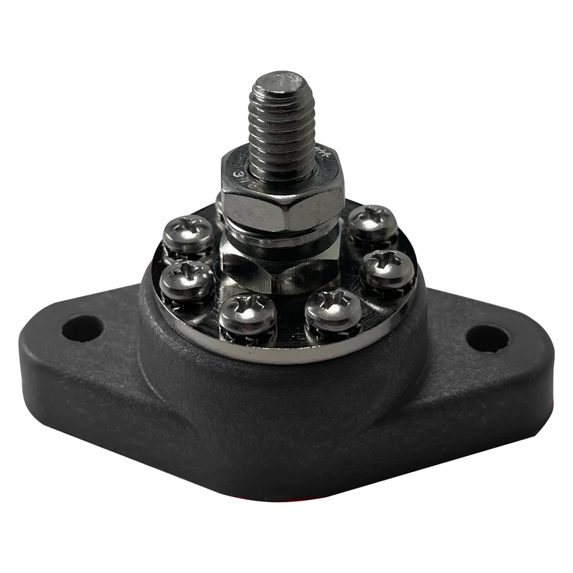 VTE - Kopplingsplint PowerPost M8, svart (Blue Sea Systems 2102)