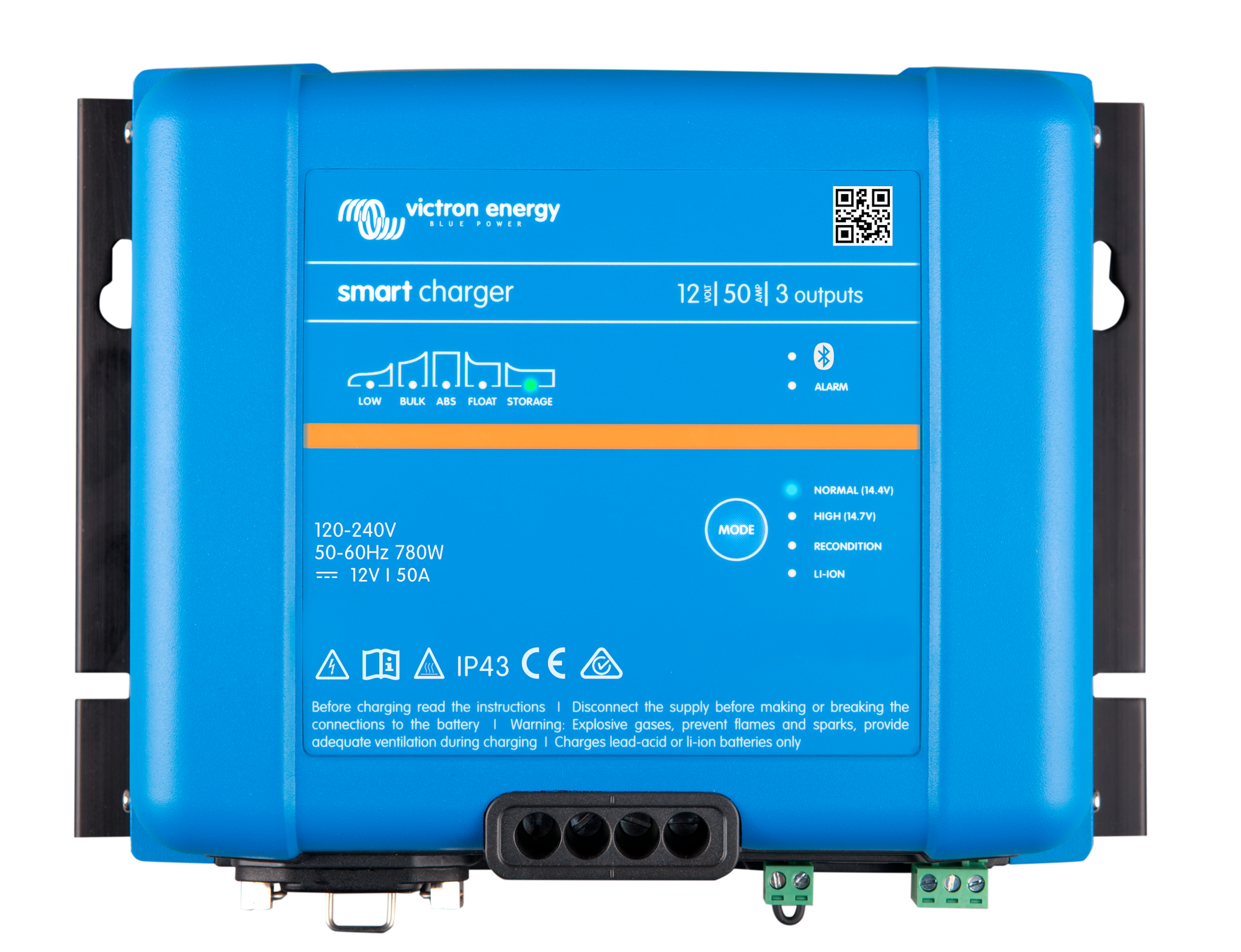 Victron Energy - Phoenix Smart IP43 Charger 12/50(3) 120-240V BT exkl kabel